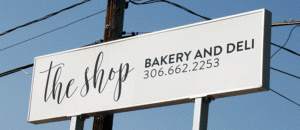 The Shop's phone number is easy to remember as the last four numbers spell out BAKE on the key pad. (Photo Megan Roth)